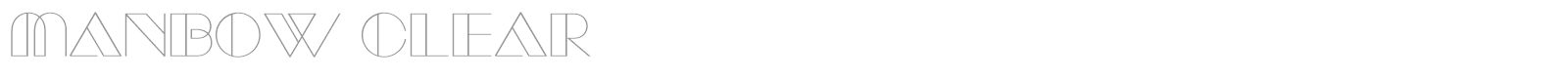 Manbow font preview